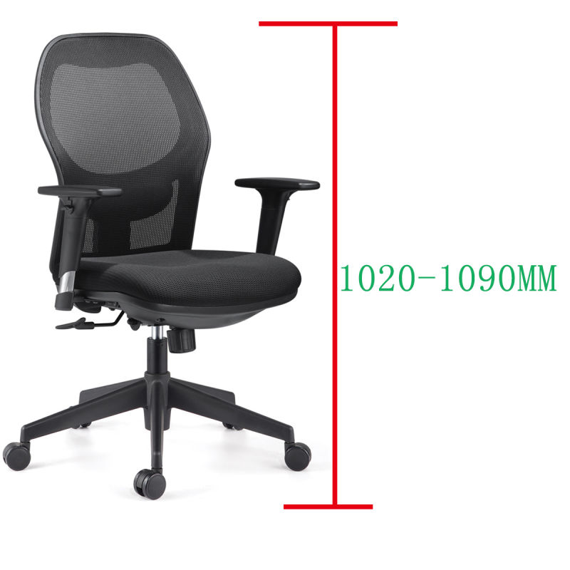 High Back Executive Swivel Fabric Seat Mesh Back Office Chair