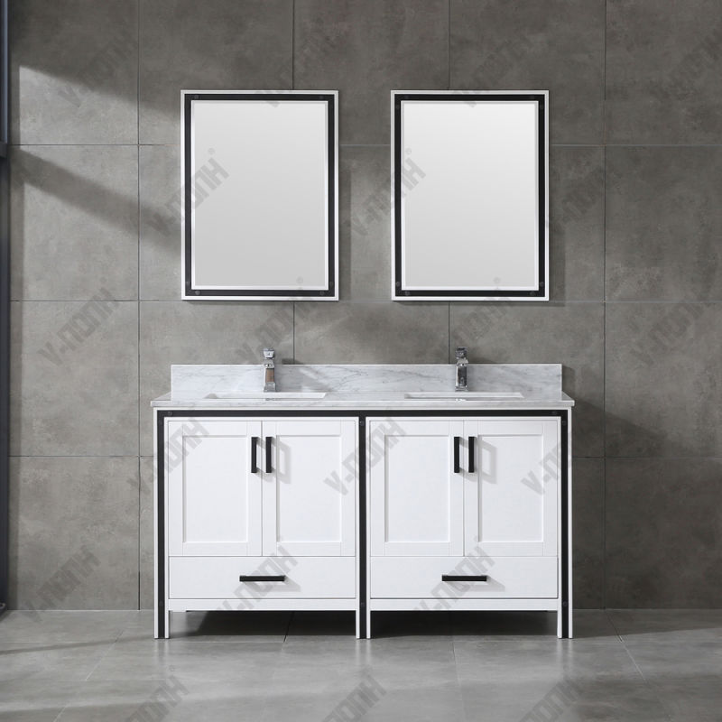 New Design Vintage Gray Cabinet Bathroom Vanity