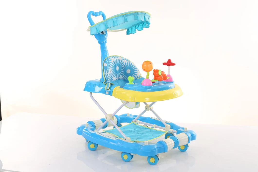 2021new Best Foldable Kids Walking Chair Toys Educational Baby Walker for Kids Have a Mat