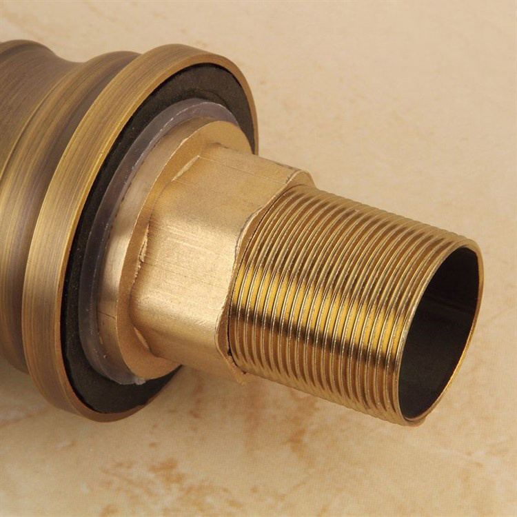 Antique Basin Faucet Brushed Brass Antique Mixer Copper Basin Faucet