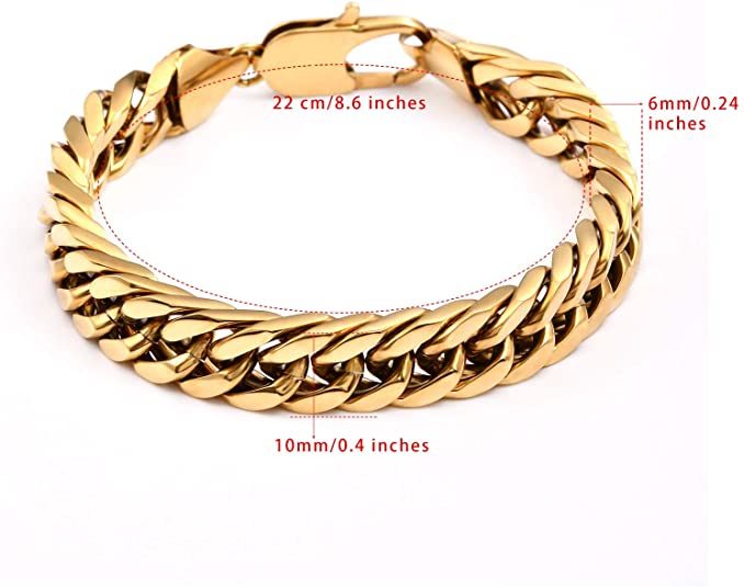 Miami Cuban Chain Bracelet Cuff Fashion Jewellery for Mens Hip Hop Costume Jewelry Design