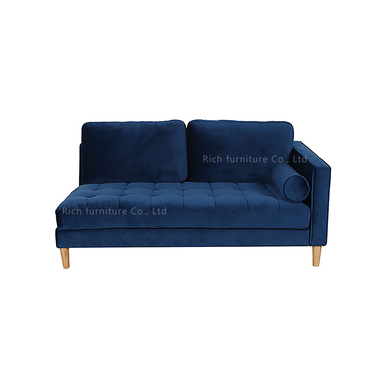 Modern Velvet Fabric Living Room Furniture Couch Sectional Corner Sofa