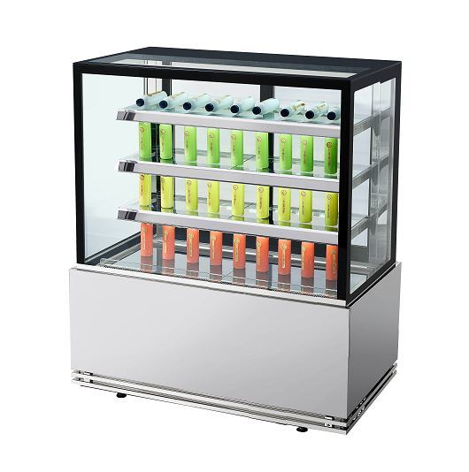 New Type High End Bakery Showcase/ Ice Cream Cup Cake Display Showcase Cooler