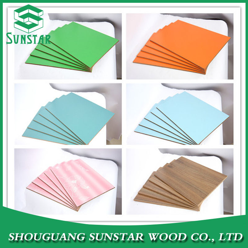 Melamine Laminated MDF Board with Different Colors for Furniture