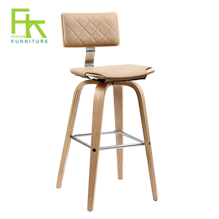 Modern Wooden Bar Chair High Chair for Bar Table