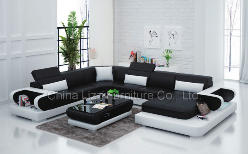 Modern Italian Genuine Leather Sofa Furniture