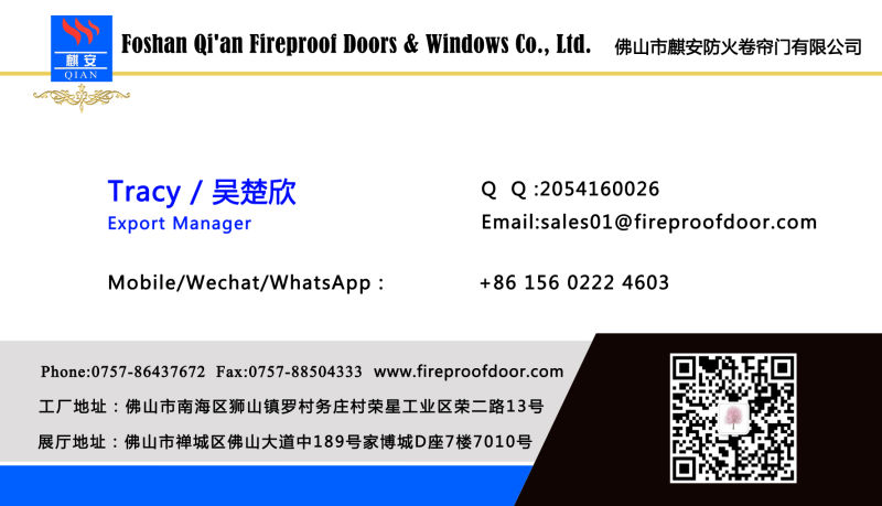 Security Fireproof Steel Door with Fire Rated Glass Window