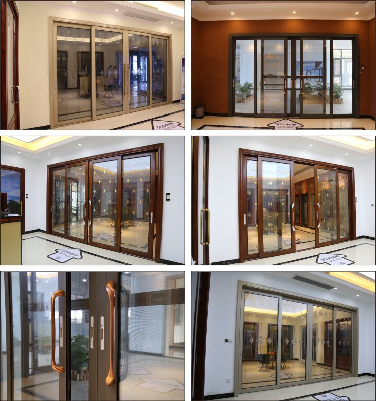 Aluminium Balcony Doors Standard Size External Double Glazed Aluminium Sliding Doors for Sale