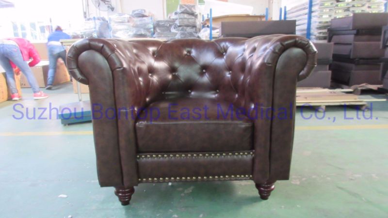 Antique Sofa Set with PU Leather