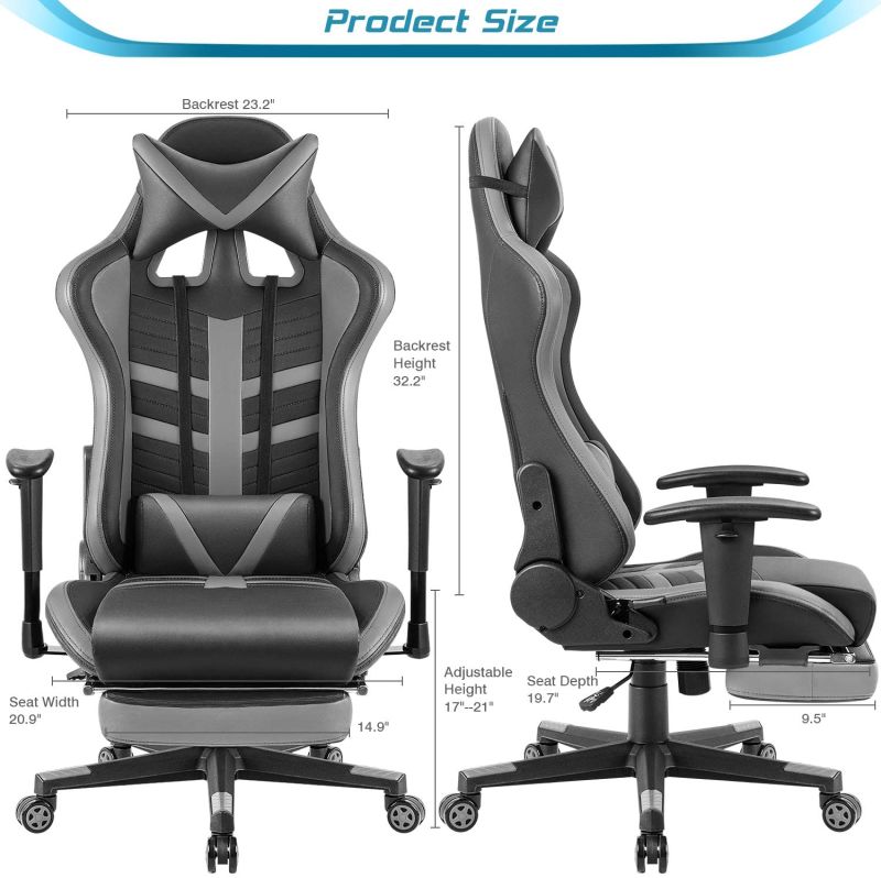 Amazon Hot Selling Cheap Home Chair/Office Chair /Racing Chair /Gaming Chair Game Chair PC Computer with Footrest