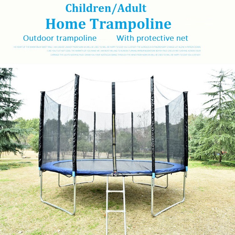 Outdoor Professional Round Jumping Bed Trampoline with Safety Net Bungee Big Children Trampoline