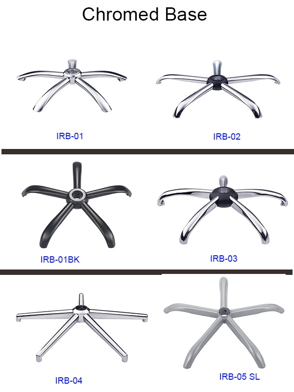 700mm Diameter Chromed Chair Bases for Mesh Chairs