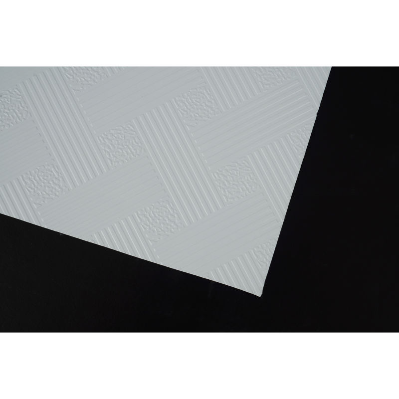 Aluminum Foil Back PVC Laminated Gypsum Ceiling Tiles