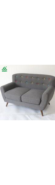 Upholstered Sofa Chair High Backrest with Tufted and Button Back