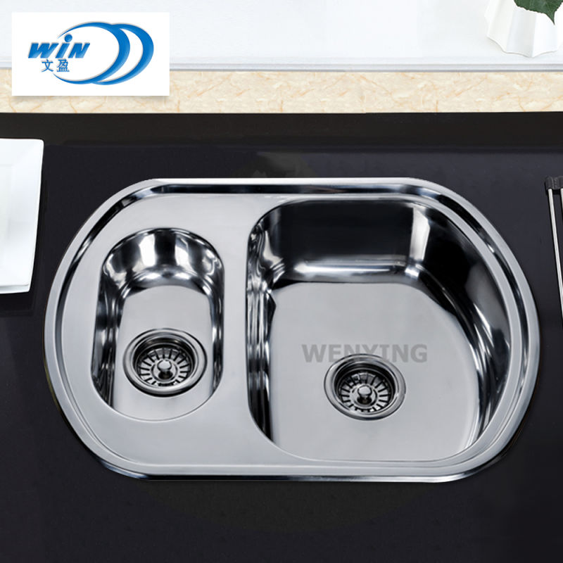 Practical Kitchen Furniture Stainless Steel Sink with Kitchen Accessories 630*490mm