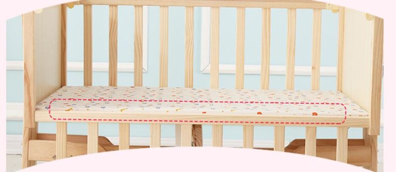 Baby Bed Modern Style and Solid Pine Wood Material /Baby Doll Bed /Baby Swing Cot Bed