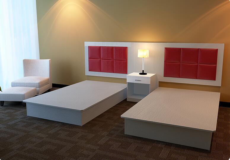 Chinese Furniture Oak Furniture Beds Wooden Fabric Headboard