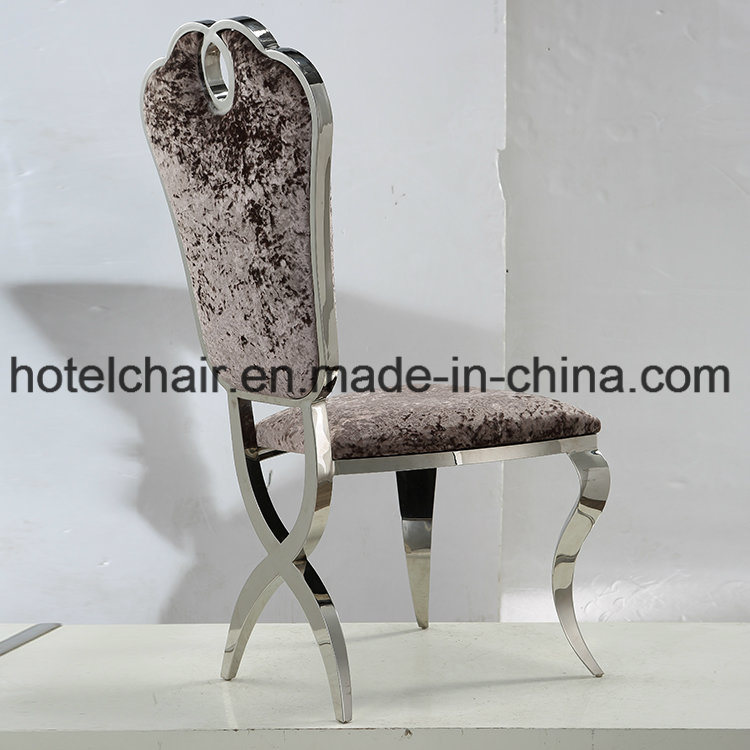 High Class Stainless Steel with Velvet Dining Chair