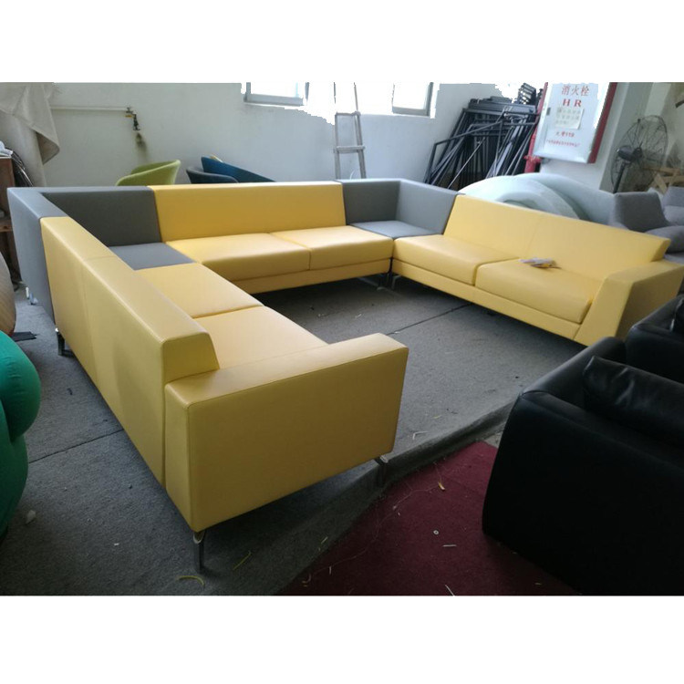 Suede Sofa Modern Frank Furniture Settee Leather Lounge Suite and Lobby Fabric Sofa Modular Couch L Shape Sofa Set
