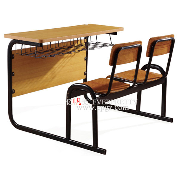 High Quality Double School Furniture Desk Chair Set From China