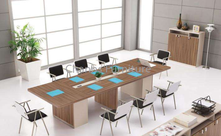 Big Size MFC Office Furniture Popular Meeting Table (CAS-MT31404)
