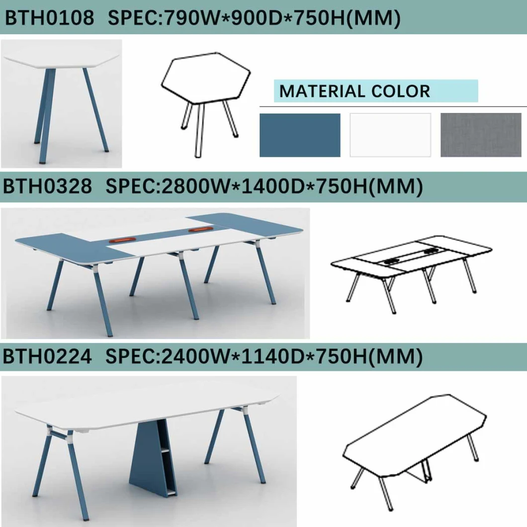 Negotiation Square Table Visitor Reception Long Metal Leg Dining Tables Living Room Furniture Table
