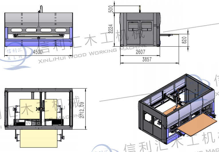 Security Doors Painting Line/Production Line for Aluminum Profile/Wood Door Painting Production Line