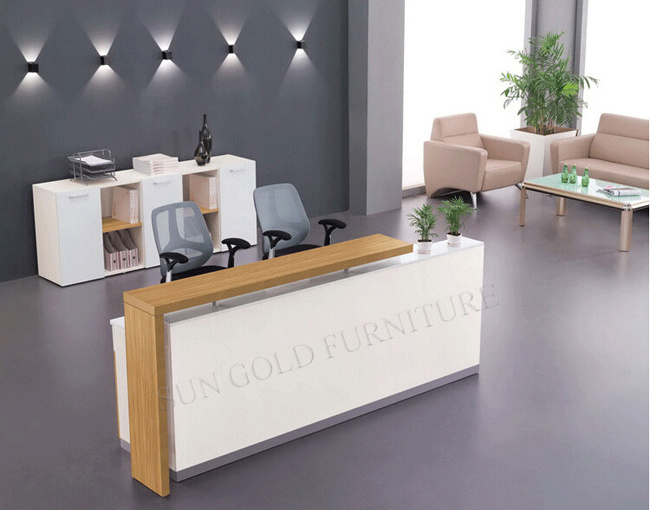 Modern Curved High Glossy White Salon Reception Desk (SZ-RT018)