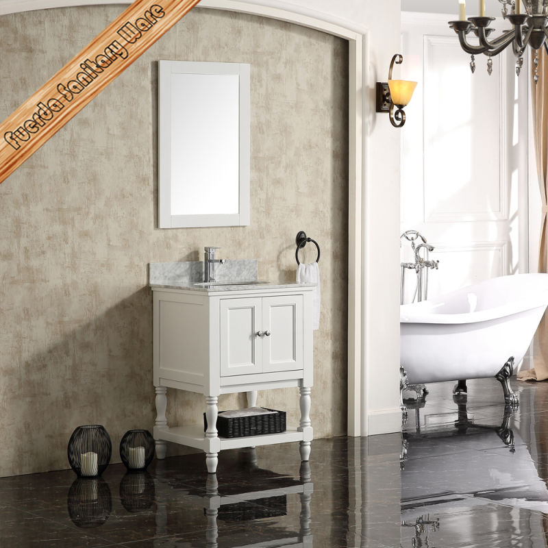 24" Luxury Solid Wood Single Sink Modern Bathroom Vanities