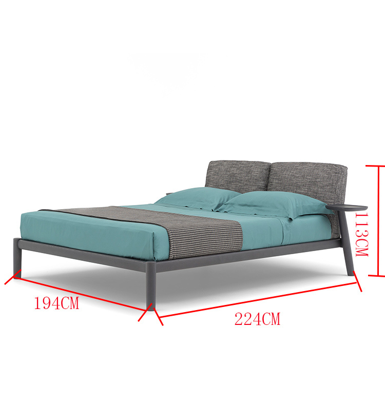 2019 Wooden Bedroom Furniture Single/Double Design Bed