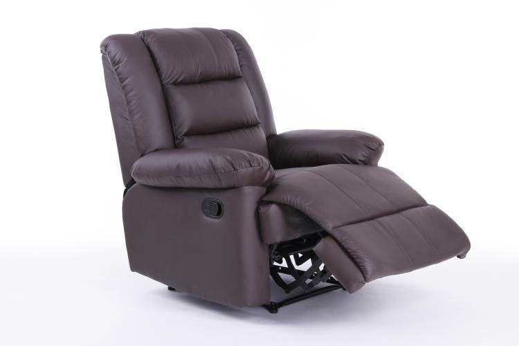 Modern Luxury Manual Recliner One Seat Sofa with PU Leather