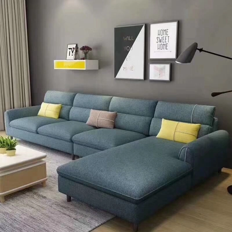 Italian Modern Design Fabric Seat Dining Chair Leisure Lounge Sofa