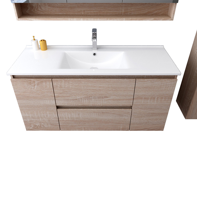 Deluxe Modern Bathroom Vanities with Mirror and Side Cabinets