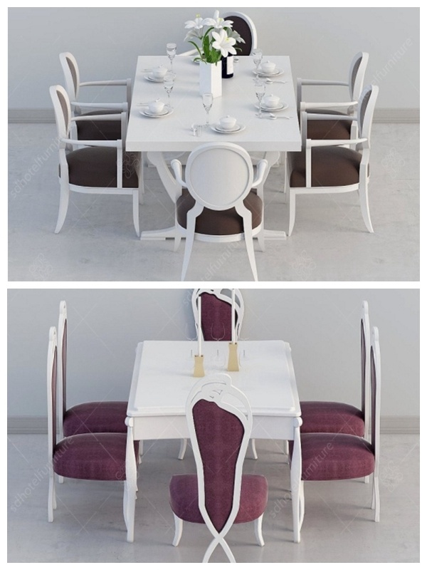 Hotel Dining Table and Chair Dining Room Furniture for Sale