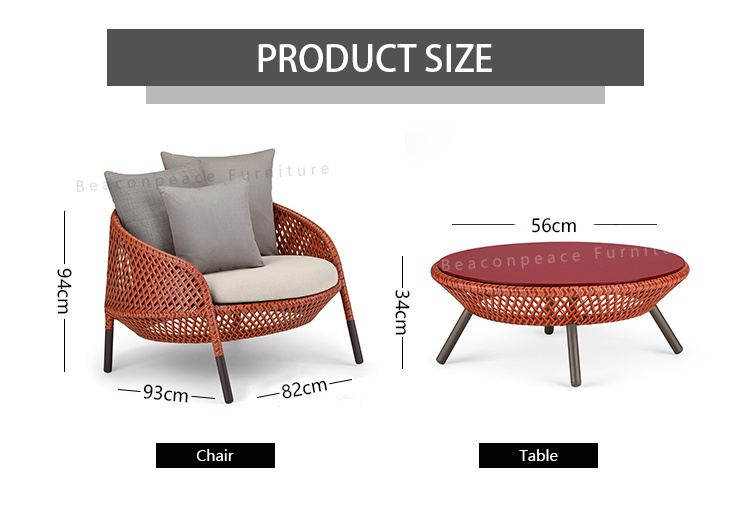 Wholesale Patio Furniture Outdoor Garden Water-Resistant Sofa Set