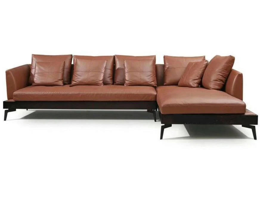 Modern Furniture Set Italian Living Room Fabric Sofa / Leather Sofa Chair