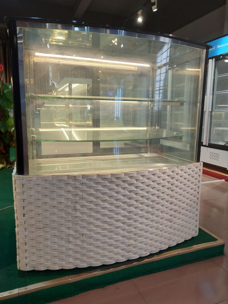 Hollow Double Glass Cake Display Refrigerator Display for Business