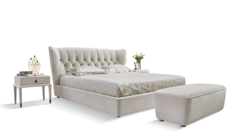 Italian Modern Bed with Leather