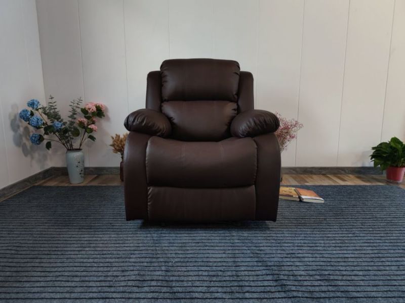 Luxury Living Room Furniture Adjustable Manual Recliner PU Sofa