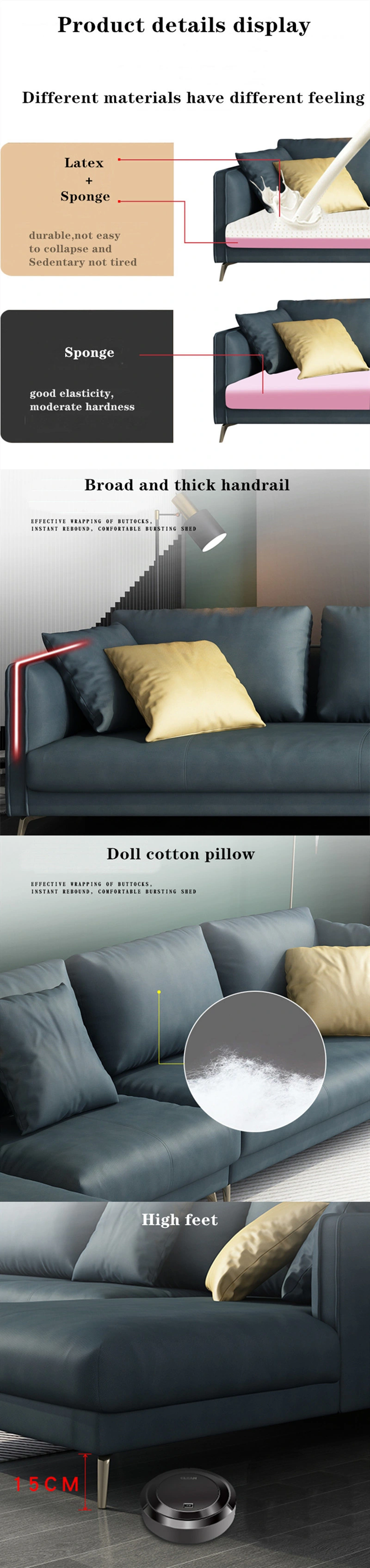 Nordic Technology Cloth #Sofa Furniture, Italian Simple Couch Small Family L-Shaped Sofa Linl0066