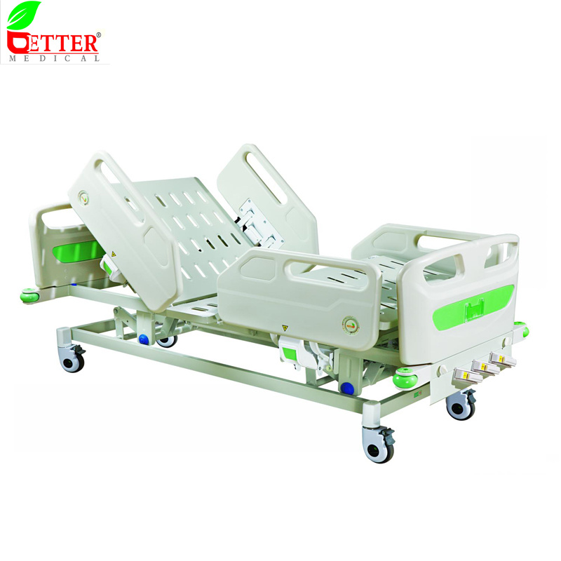 3 Function Manual Medical Bed/Patient Bed/ICU Bed/Hospital Bed/Crank Bed/Fowler Bed with Height Adjustable