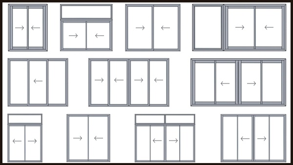 Double Glass Aluminum Custom Sliding Doors, Swing Doors, Folding Doors, Casement Doors