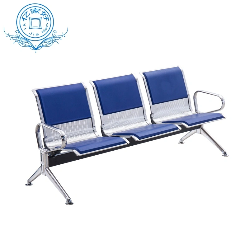 Chair Factory of Stainless Steel Chair Hospital Airport Church School Outdoor Furniture Waiting Bench Chairs