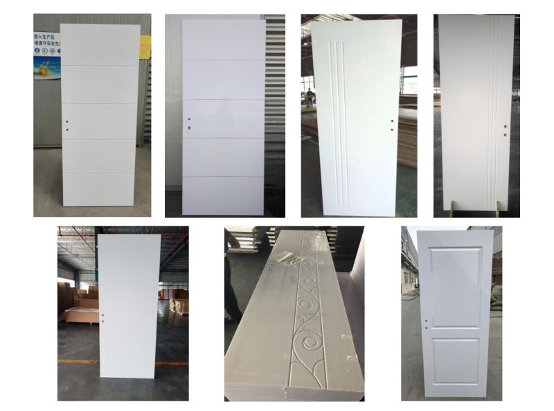 Two Panel Waterproof Interior WPC/PVC/ABS/UPVC Door with Frame