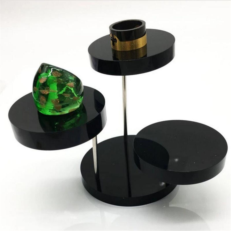 Acrylic Rotatable Jewelry Ring Craft Exhibition Display Stand