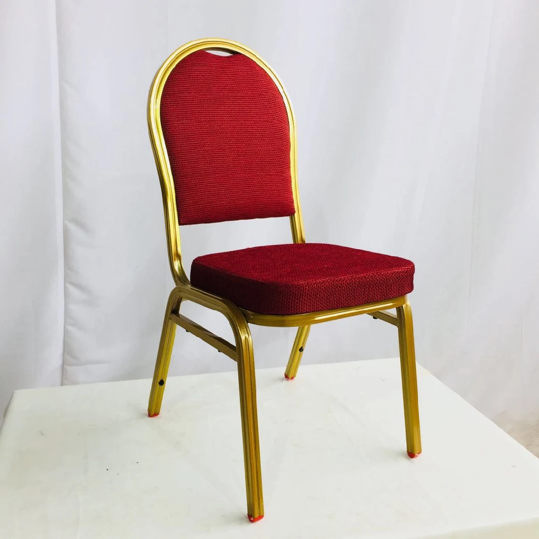 Factory Directly Sell Iron and Metal Hotel Banquet Chair Home Aluminium Dining Chair Church Chair