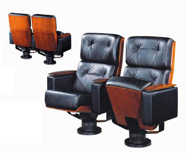 Double Seats Armrests Fabric Cinema Church Folding Auditorium Chair