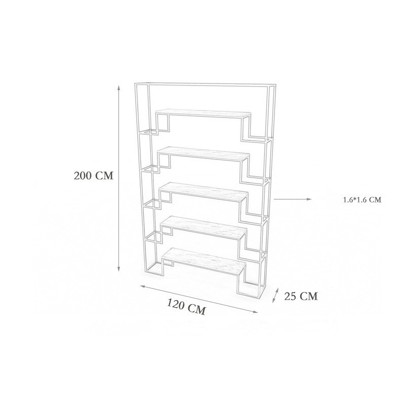 Simple Marble Shelf for Living Room Decorative Shelf Against The Wall 0588