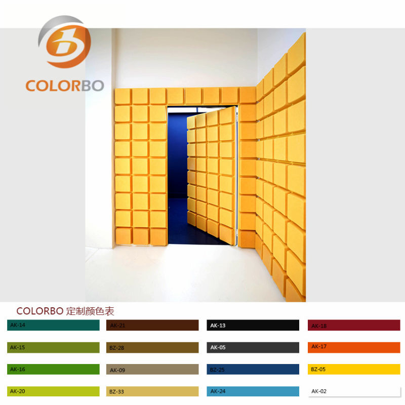 Polyester Fiber Acoustic Ceiling Wall Panels 3D