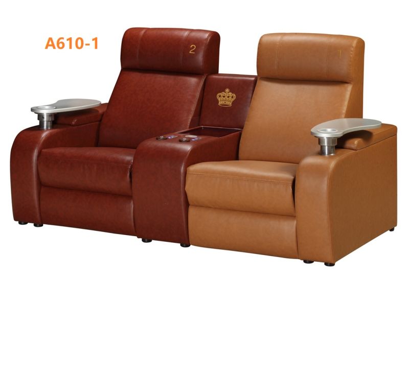 Latest Design Sofa Home Theater Wooden Corner Sofa Design Cinema Chairs Theater Recliners for Home Theatre